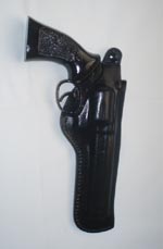 Leather revolver holster